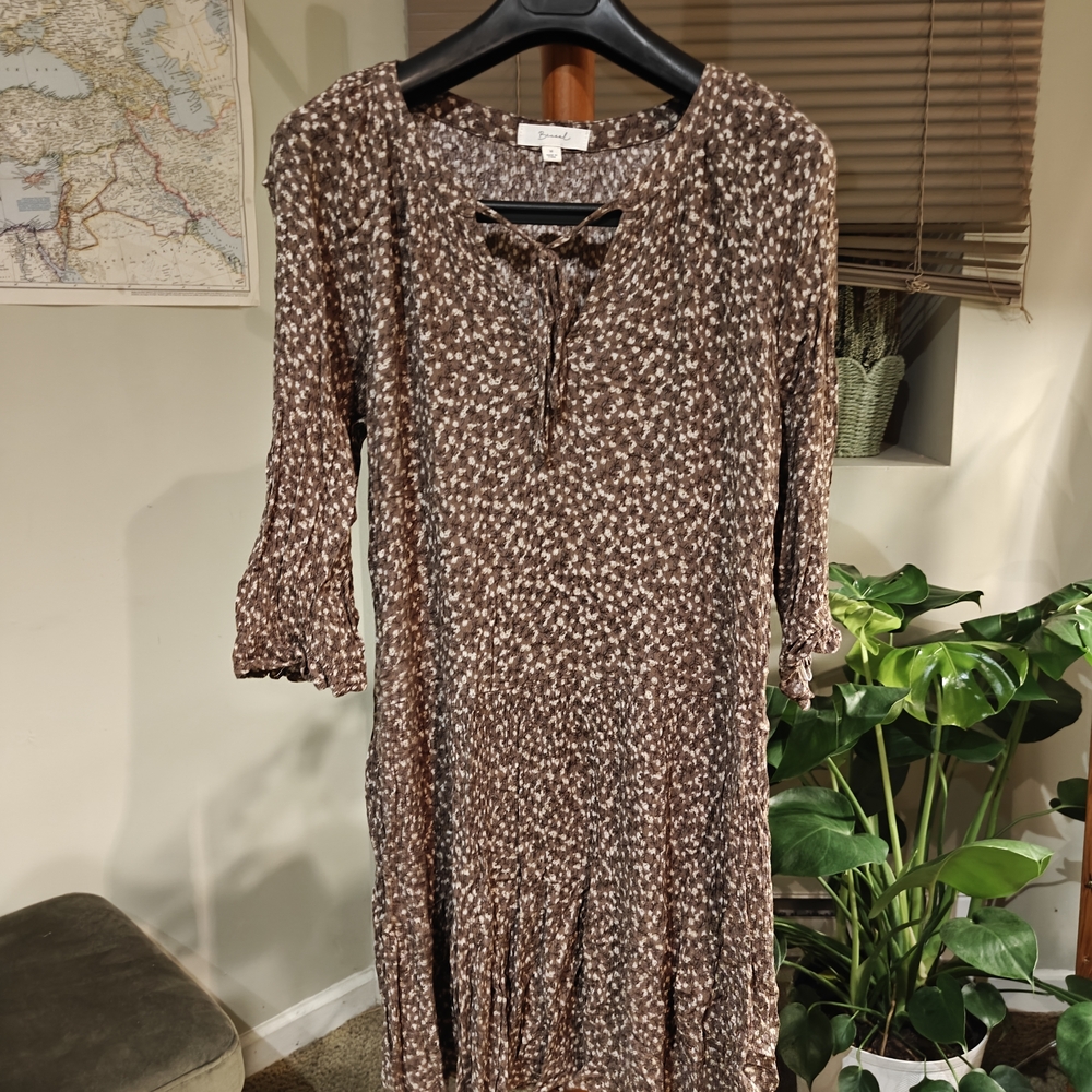 Chic Long Sleeve Floral Dress